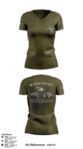 2/10 70229525 Women's Short Sleeve V-neck Shirt - 1