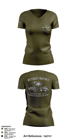 Women's Short Sleeve Vneck Shirt, 2/10, Marines, Teamtime, Team time, sublimation, custom sports apparel, team uniforms, spirit wear, spiritwear, sports uniforms, custom shirts, team store, custom team store, fundraiser sports, apparel fundraiser