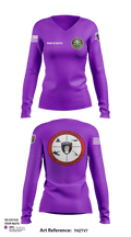 FAS 2CR 61253199 Women's Long Sleeve V-neck Shirt - 32
