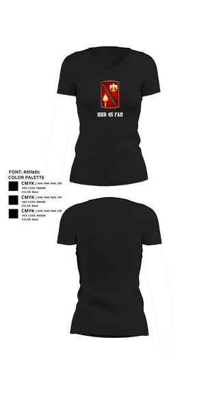 Women's Short Sleeve Vneck Shirt, HHB 45 FAB, , Teamtime, Team time, sublimation, custom sports apparel, team uniforms, spirit wear, spiritwear, sports uniforms, custom shirts, team store, custom team store, fundraiser sports, apparel fundraiser