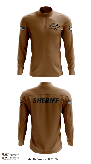 Quarter Zip Jacket, Cassia County Sheriff’s Office, Police, Teamtime, Team time, sublimation, custom sports apparel, team uniforms, spirit wear, spiritwear, sports uniforms, custom shirts, team store, custom team store, fundraiser sports, apparel fundraiser