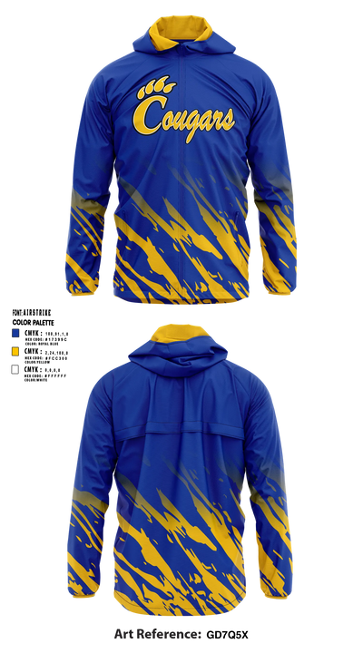 Campbellsport Cougars Windbreaker - 5