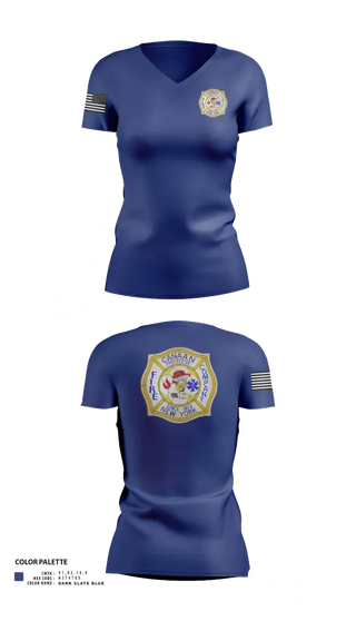 Womens Short Sleeve Vneck Shirt, Canaan Protective Fire Company, Fire Department, Teamtime, Team time, sublimation, custom sports apparel, team uniforms, spirit wear, spiritwear, sports uniforms, custom shirts, team store, custom team store, fundraiser sports, apparel fundraiser
