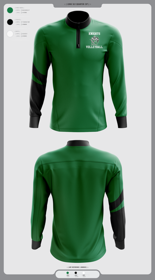 Quarter Zip Jacket, Nordonia Knights Volleyball, Men's Volleyball, Teamtime, Team time, sublimation, custom sports apparel, team uniforms, spirit wear, spiritwear, sports uniforms, custom shirts, team store, custom team store, fundraiser sports, apparel fundraiser