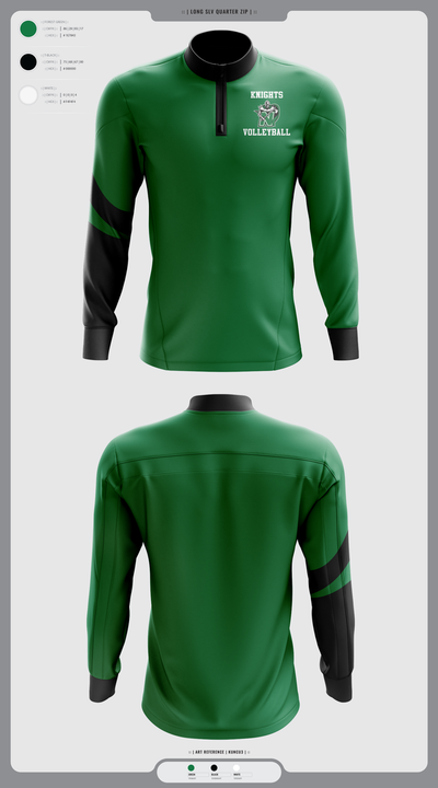 Nordonia Knights Volleyball 89412151 Quarter Zip Jacket - 1