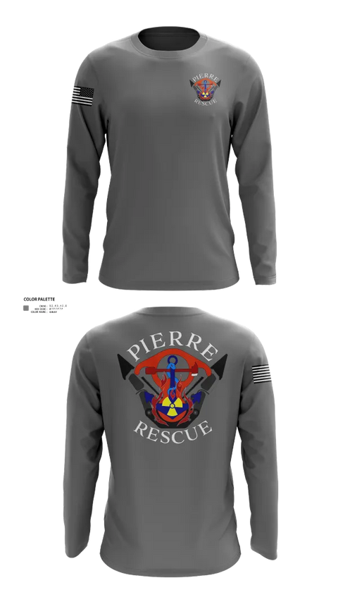 Long Sleeve Performance Shirt, Pierre Rescue, , Teamtime, Team time, sublimation, custom sports apparel, team uniforms, spirit wear, spiritwear, sports uniforms, custom shirts, team store, custom team store, fundraiser sports, apparel fundraiser