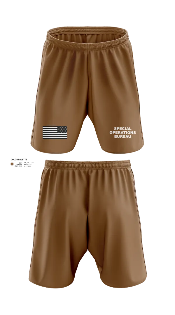 Athletic Shorts With Pockets, Special Operations Bureau, , Teamtime, Team time, sublimation, custom sports apparel, team uniforms, spirit wear, spiritwear, sports uniforms, custom shirts, team store, custom team store, fundraiser sports, apparel fundraiser