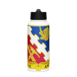 317th ECC 65415028 Stainless Steel Water Bottle with a Straw Lid