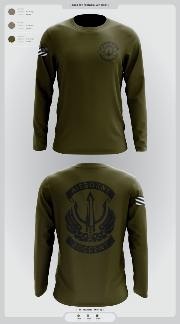 Long Sleeve Performance Shirt, SOCCENT IWD, Army, Teamtime, Team time, sublimation, custom sports apparel, team uniforms, spirit wear, spiritwear, sports uniforms, custom shirts, team store, custom team store, fundraiser sports, apparel fundraiser