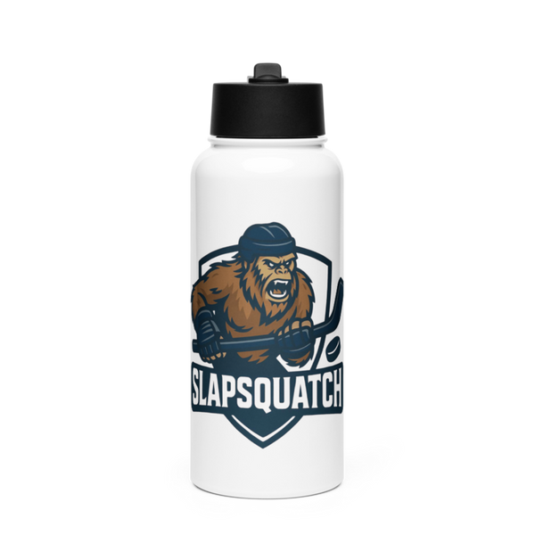 Slapsquatch 35416553 Stainless Steel Water Bottle with a Straw Lid
