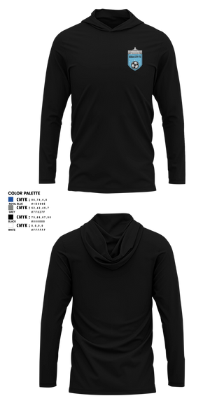 Long Sleeve hooded sunshirt, Soda City FC, Men's Soccer, Teamtime, Team time, sublimation, custom sports apparel, team uniforms, spirit wear, spiritwear, sports uniforms, custom shirts, team store, custom team store, fundraiser sports, apparel fundraiser