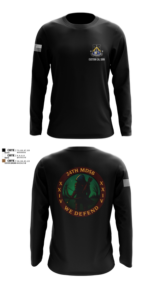 Long Sleeve Performance Shirt, 24th MDSB, Army, Teamtime, Team time, sublimation, custom sports apparel, team uniforms, spirit wear, spiritwear, sports uniforms, custom shirts, team store, custom team store, fundraiser sports, apparel fundraiser