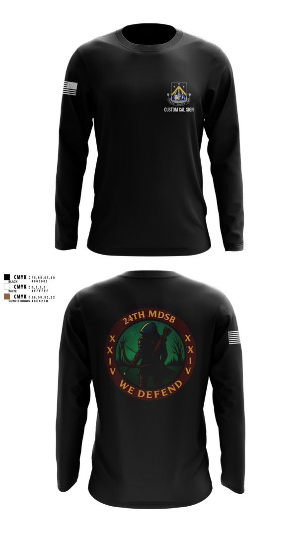 Long Sleeve Performance Shirt, 24th MDSB, Army, Teamtime, Team time, sublimation, custom sports apparel, team uniforms, spirit wear, spiritwear, sports uniforms, custom shirts, team store, custom team store, fundraiser sports, apparel fundraiser