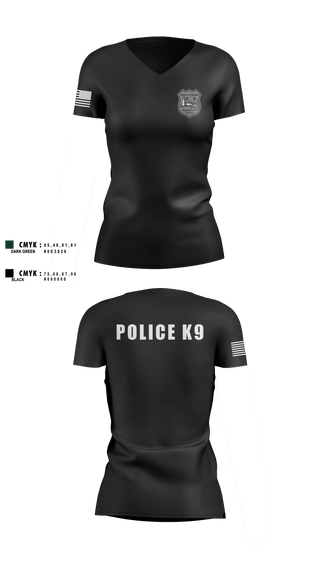 Womens Short Sleeve Vneck Shirt, Gouldsboro Police, Police, Teamtime, Team time, sublimation, custom sports apparel, team uniforms, spirit wear, spiritwear, sports uniforms, custom shirts, team store, custom team store, fundraiser sports, apparel fundraiser