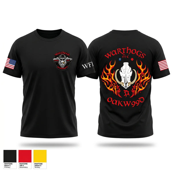 Old School Cotton Feel Shirt, Warthogs MC, Police, Teamtime, Team time, sublimation, custom sports apparel, team uniforms, spirit wear, spiritwear, sports uniforms, custom shirts, team store, custom team store, fundraiser sports, apparel fundraiser