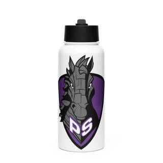 Iron Horses 72437036 Stainless Steel Water Bottle with a Straw Lid