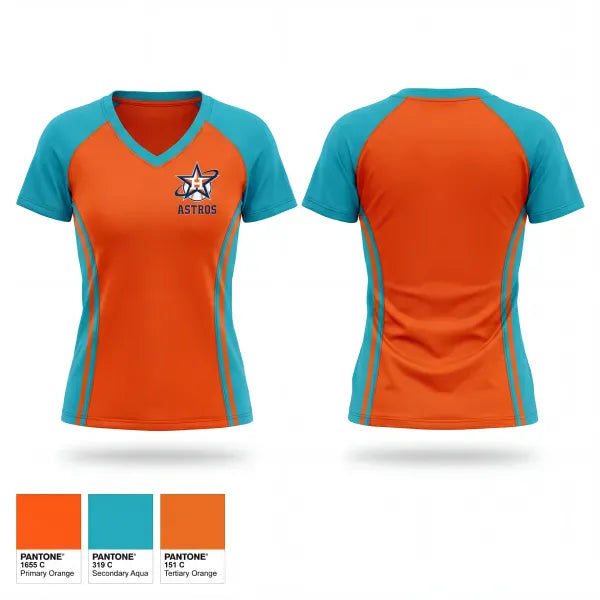 Womens Short Sleeve Vneck Shirt, Hartford Astros, Softball, Teamtime, Team time, sublimation, custom sports apparel, team uniforms, spirit wear, spiritwear, sports uniforms, custom shirts, team store, custom team store, fundraiser sports, apparel fundraiser