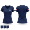 Mobile county Ems 92919741 Women's Short Sleeve V-neck Shirt - 1