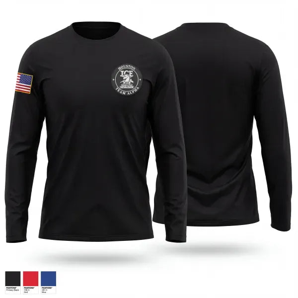 Long Sleeve Performance Shirt, Houston Fugitive Operations Alpha, Police, Teamtime, Team time, sublimation, custom sports apparel, team uniforms, spirit wear, spiritwear, sports uniforms, custom shirts, team store, custom team store, fundraiser sports, apparel fundraiser