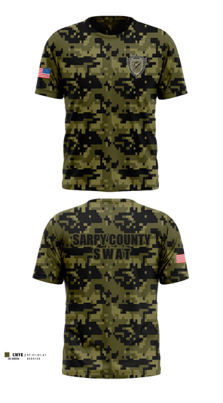 Short Sleeve Performance Shirt, Sarpy County SWAT, Police, Teamtime, Team time, sublimation, custom sports apparel, team uniforms, spirit wear, spiritwear, sports uniforms, custom shirts, team store, custom team store, fundraiser sports, apparel fundraiser