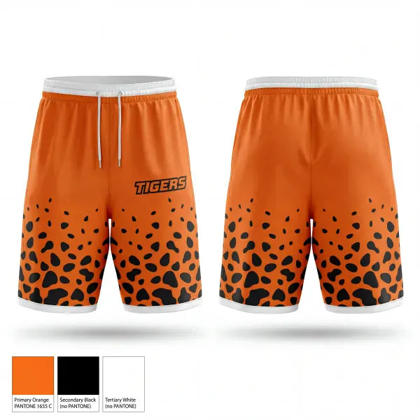Athletic Shorts With Pockets, Tigers, Baseball, Teamtime, Team time, sublimation, custom sports apparel, team uniforms, spirit wear, spiritwear, sports uniforms, custom shirts, team store, custom team store, fundraiser sports, apparel fundraiser