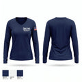 Pipe Creek Volunteer Fire Department Women's Long Sleeve V-neck Shirt - 1