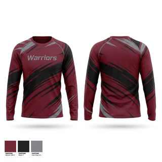 Long Sleeve Performance Shirt, Warriors, Softball, Teamtime, Team time, sublimation, custom sports apparel, team uniforms, spirit wear, spiritwear, sports uniforms, custom shirts, team store, custom team store, fundraiser sports, apparel fundraiser