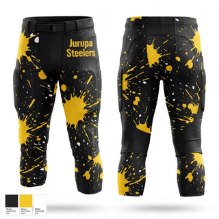 Integrated Football Pants, Jurupa Steelers, , Teamtime, Team time, sublimation, custom sports apparel, team uniforms, spirit wear, spiritwear, sports uniforms, custom shirts, team store, custom team store, fundraiser sports, apparel fundraiser