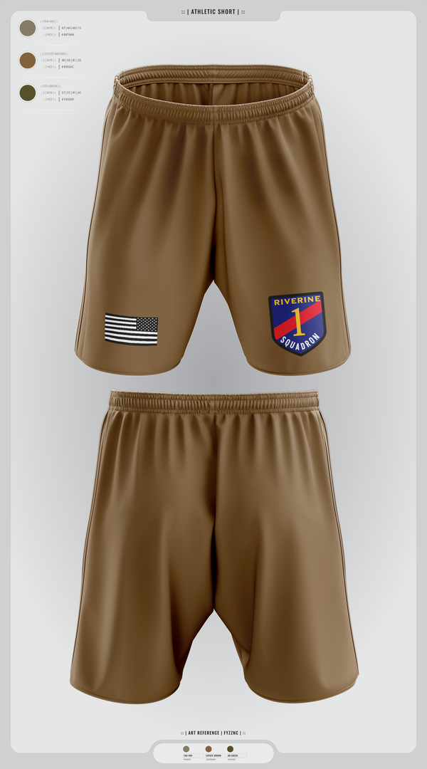 Athletic Shorts With Pockets, Riverine Squadron One, , Teamtime, Team time, sublimation, custom sports apparel, team uniforms, spirit wear, spiritwear, sports uniforms, custom shirts, team store, custom team store, fundraiser sports, apparel fundraiser