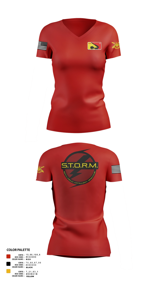 Womens Short Sleeve Vneck Shirt, H2F STORM, Army, Teamtime, Team time, sublimation, custom sports apparel, team uniforms, spirit wear, spiritwear, sports uniforms, custom shirts, team store, custom team store, fundraiser sports, apparel fundraiser