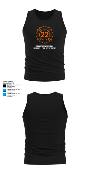 Tank Top, Orange County Rural District 1 Fire Department, , Teamtime, Team time, sublimation, custom sports apparel, team uniforms, spirit wear, spiritwear, sports uniforms, custom shirts, team store, custom team store, fundraiser sports, apparel fundraiser
