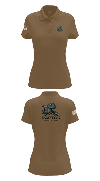 Womens Short Sleeve Performance Polo, Raptor Roofing, , Teamtime, Team time, sublimation, custom sports apparel, team uniforms, spirit wear, spiritwear, sports uniforms, custom shirts, team store, custom team store, fundraiser sports, apparel fundraiser