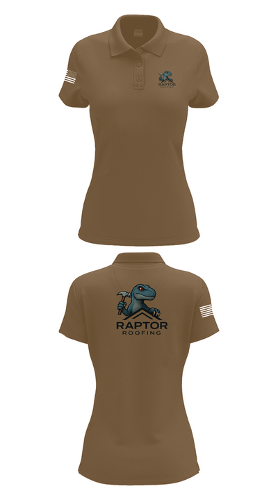 Raptor Roofing 26077645 Women's Short Sleeve Performance Polo  - 7