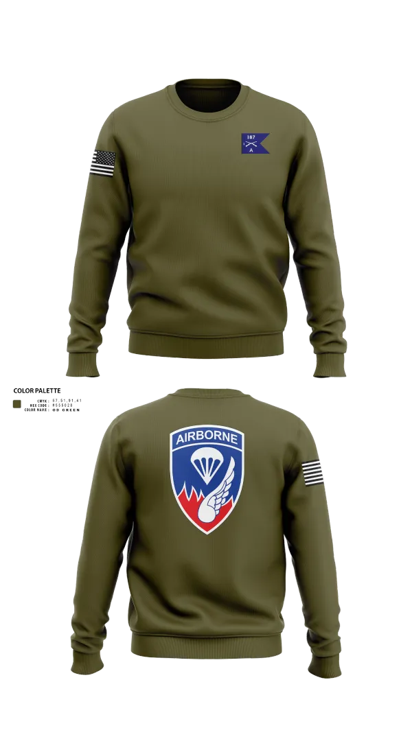 Crew Neck Sweatshirt, 187 infantry, , Teamtime, Team time, sublimation, custom sports apparel, team uniforms, spirit wear, spiritwear, sports uniforms, custom shirts, team store, custom team store, fundraiser sports, apparel fundraiser