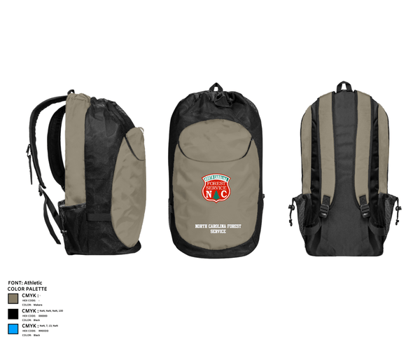Gear Bag, North Carolina Forest Service, Fire Department, Teamtime, Team time, sublimation, custom sports apparel, team uniforms, spirit wear, spiritwear, sports uniforms, custom shirts, team store, custom team store, fundraiser sports, apparel fundraiser