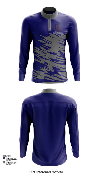 Franklin County High School Basketball 46854116 Quarter Zip Jacket - 51