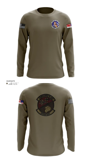Long Sleeve Performance Shirt, 497 COMBAT TRAINING FLIGHT, Air Force, Teamtime, Team time, sublimation, custom sports apparel, team uniforms, spirit wear, spiritwear, sports uniforms, custom shirts, team store, custom team store, fundraiser sports, apparel fundraiser