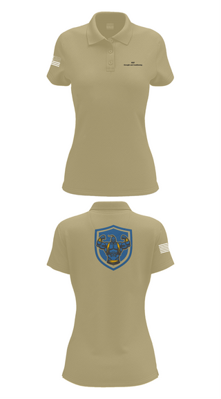 Womens Short Sleeve Performance Polo, 3rd Chemical Brigade H2F, Army, Teamtime, Team time, sublimation, custom sports apparel, team uniforms, spirit wear, spiritwear, sports uniforms, custom shirts, team store, custom team store, fundraiser sports, apparel fundraiser