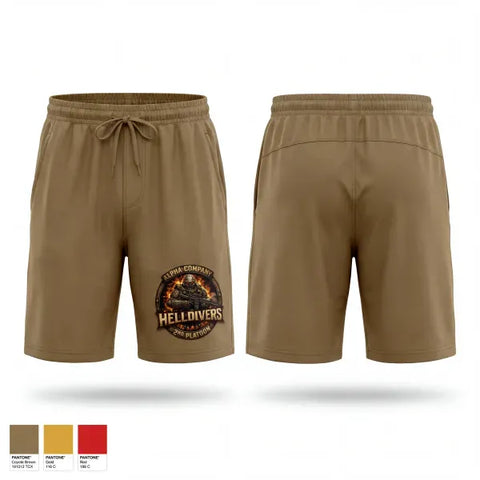 Athletic Shorts With Pockets, A Co, 3-60th, 2nd Platoon, Army, Teamtime, Team time, sublimation, custom sports apparel, team uniforms, spirit wear, spiritwear, sports uniforms, custom shirts, team store, custom team store, fundraiser sports, apparel fundraiser