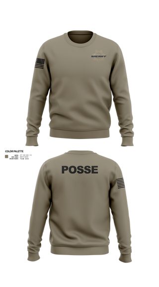 Crew Neck Sweatshirt, Flathead County Sheriff's Office, Police, Teamtime, Team time, sublimation, custom sports apparel, team uniforms, spirit wear, spiritwear, sports uniforms, custom shirts, team store, custom team store, fundraiser sports, apparel fundraiser