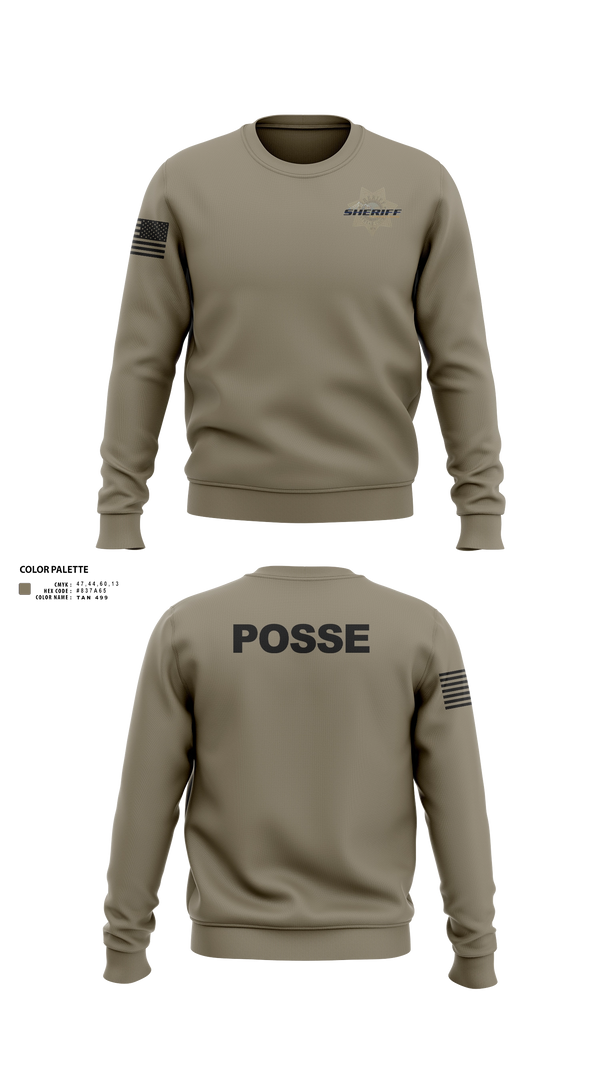 Crew Neck Sweatshirt, Flathead County Sheriff's Office, Police, Teamtime, Team time, sublimation, custom sports apparel, team uniforms, spirit wear, spiritwear, sports uniforms, custom shirts, team store, custom team store, fundraiser sports, apparel fundraiser