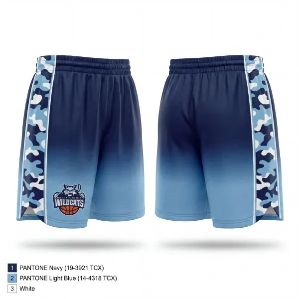 Mens Reversible Basketball Shorts, Midwest Wildcats, Women's Basketball, Teamtime, Team time, sublimation, custom sports apparel, team uniforms, spirit wear, spiritwear, sports uniforms, custom shirts, team store, custom team store, fundraiser sports, apparel fundraiser