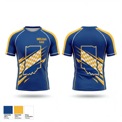 INDIANA AAU 91517132 Short Sleeve Rash Guard Shirt - 1