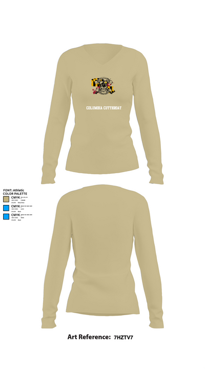 Columbia Cutthroat 82576498 Women's Long Sleeve V-neck Shirt - 82