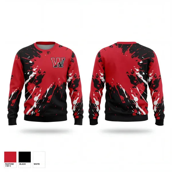 Crew Neck Sweatshirt, Winchester High School Softball, Softball, Teamtime, Team time, sublimation, custom sports apparel, team uniforms, spirit wear, spiritwear, sports uniforms, custom shirts, team store, custom team store, fundraiser sports, apparel fundraiser