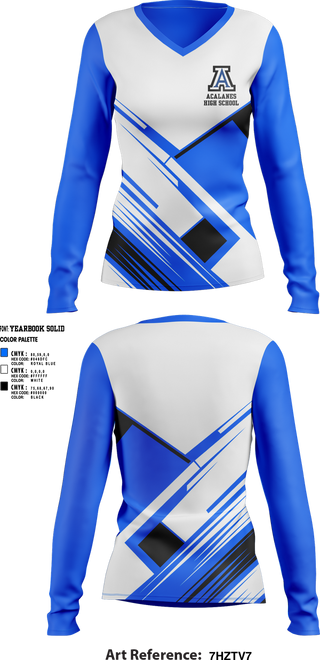 Womens Long Sleeve Vneck Shirt, Acalanes High School Golf, Golf, Teamtime, Team time, sublimation, custom sports apparel, team uniforms, spirit wear, spiritwear, sports uniforms, custom shirts, team store, custom team store, fundraiser sports, apparel fundraiser