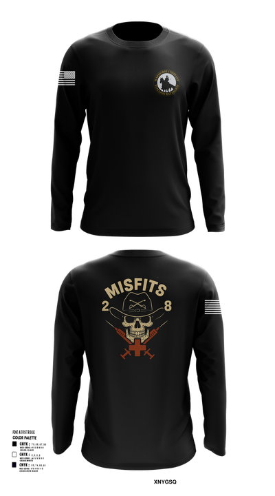 2-8 Cav, HHC, Medic Platoon 50281984 Long Sleeve Performance Shirt 101