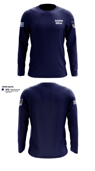 Long Sleeve Performance Shirt, Aviation officer, Police, Teamtime, Team time, sublimation, custom sports apparel, team uniforms, spirit wear, spiritwear, sports uniforms, custom shirts, team store, custom team store, fundraiser sports, apparel fundraiser