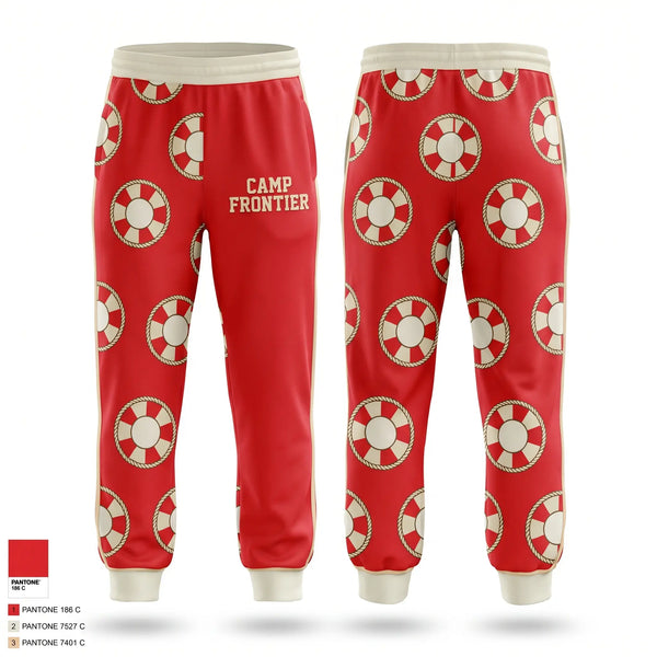 Sweatpants, Camp Frontier, Swimming, Teamtime, Team time, sublimation, custom sports apparel, team uniforms, spirit wear, spiritwear, sports uniforms, custom shirts, team store, custom team store, fundraiser sports, apparel fundraiser