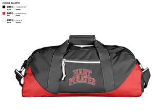 Duffle Bag, Hart Pirates, Women's Basketball, Teamtime, Team time, sublimation, custom sports apparel, team uniforms, spirit wear, spiritwear, sports uniforms, custom shirts, team store, custom team store, fundraiser sports, apparel fundraiser